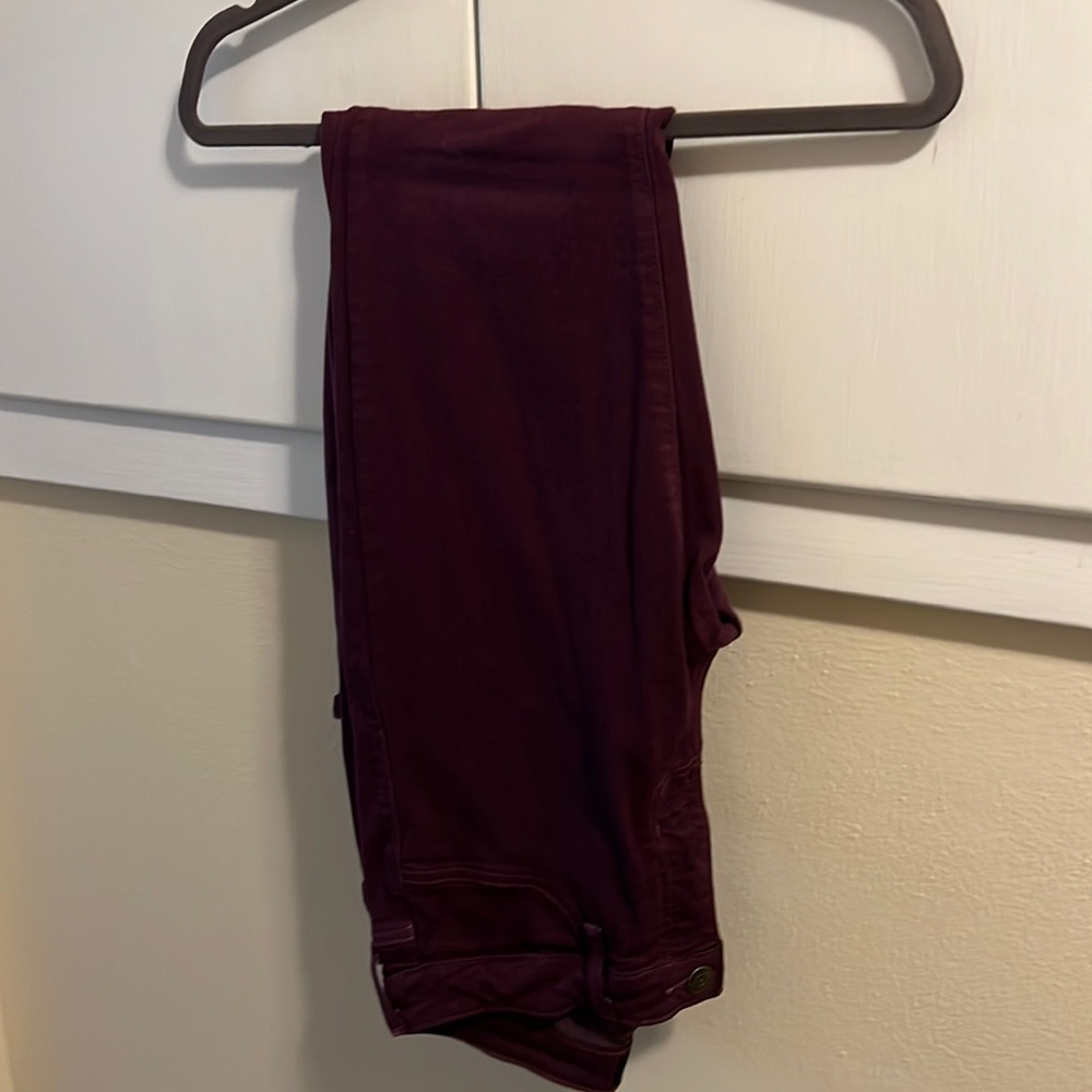 Plum fitted jeans
